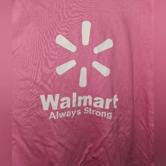 Walmart Pink Breast Cancer Awareness Employee Shirt 2x unisex men women - Picture 4 of 6